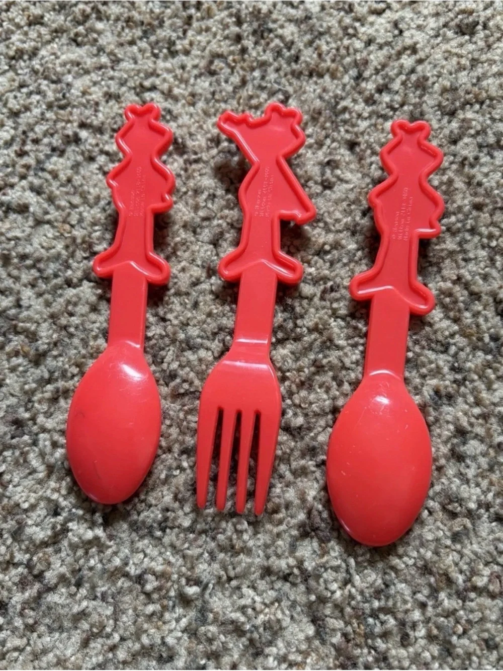 Elmo Red Novelty Party Cutlery Set - 3-Piece Spoon and Fork Set